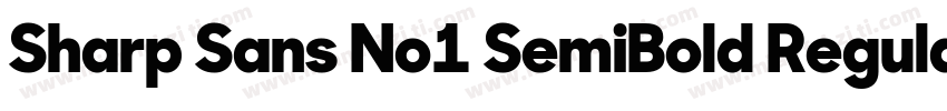 Sharp Sans No1 SemiBold Regular字体转换